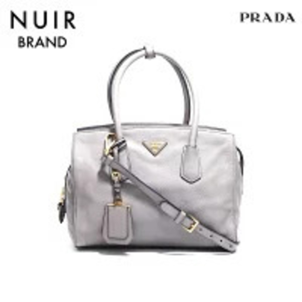 Prada Logo Handbag Beige